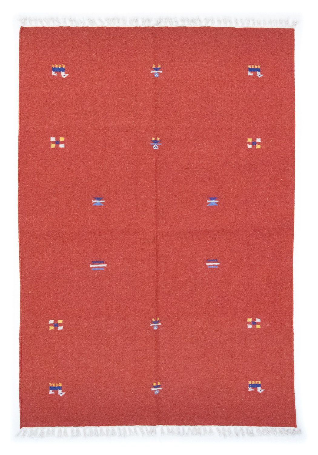 Alfombra Kelim - Tendencia - 200 x 140 cm - rojo