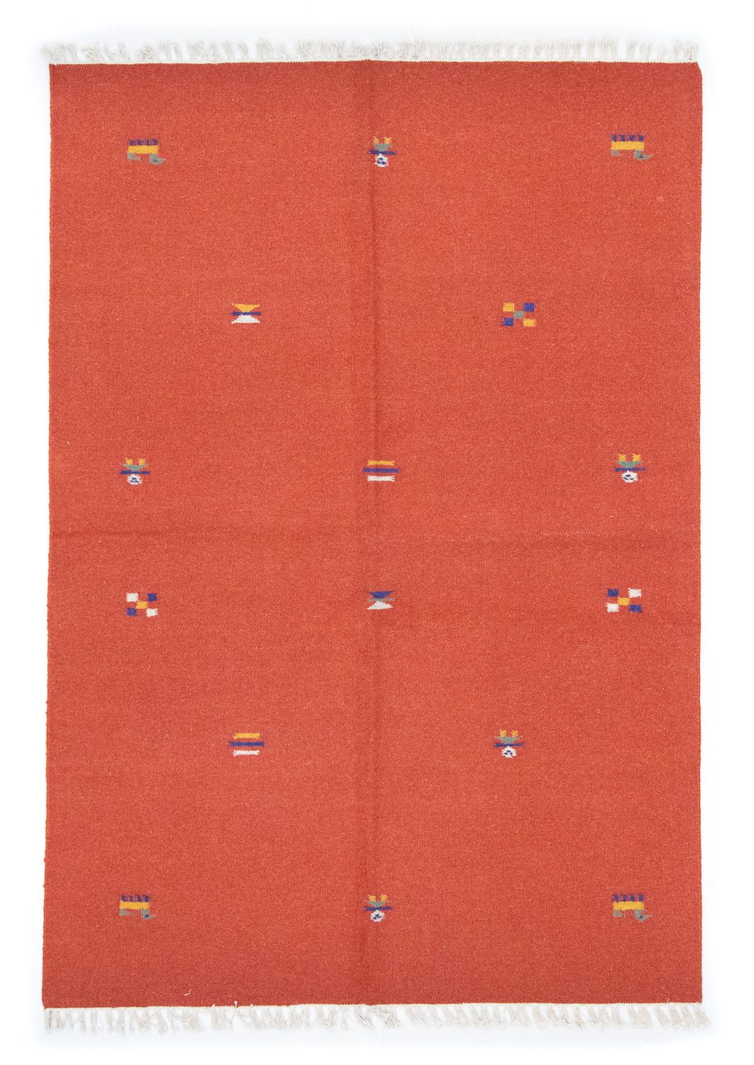 Alfombra Kelim - Tendencia - 200 x 140 cm - naranja