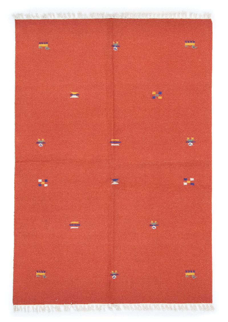 Alfombra Kelim - Tendencia - 200 x 140 cm - naranja