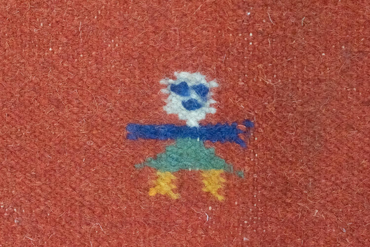 Alfombra Kelim - Tendencia - 200 x 140 cm - naranja