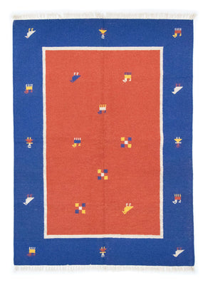 Alfombra Kelim - Tendencia - 200 x 140 cm - naranja