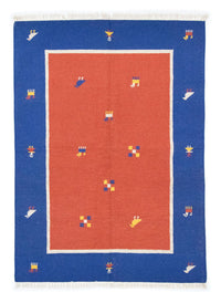 Alfombra Kelim - Tendencia - 200 x 140 cm - naranja