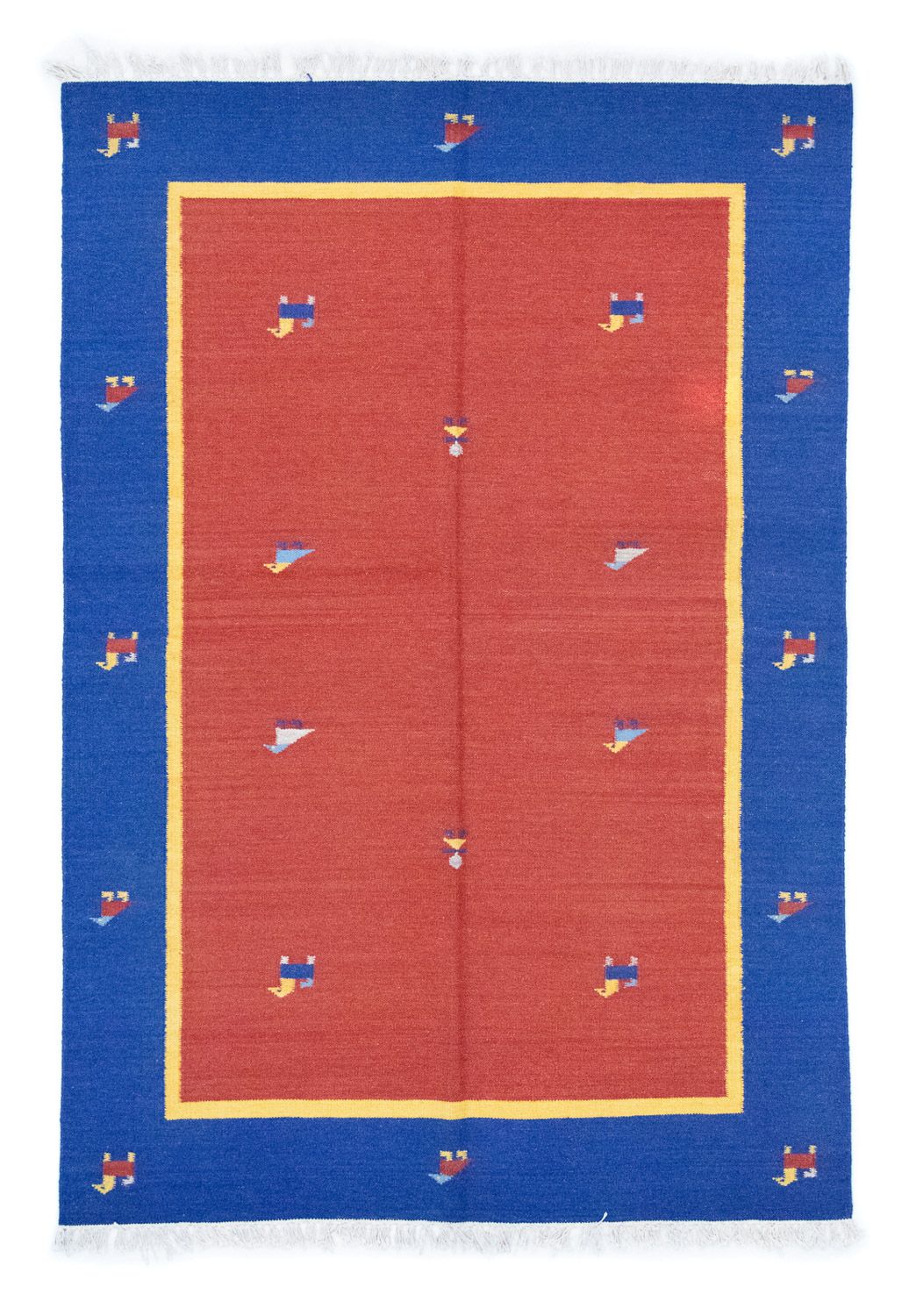 Alfombra Kelim - Tendencia - 200 x 140 cm - rojo