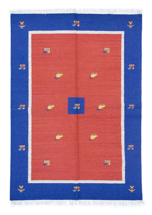 Alfombra Kelim - Tendencia - 200 x 140 cm - rojo