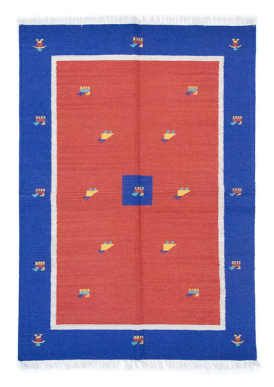 Kilim moderno Alfombra 140x200cm - Alfombra de lana