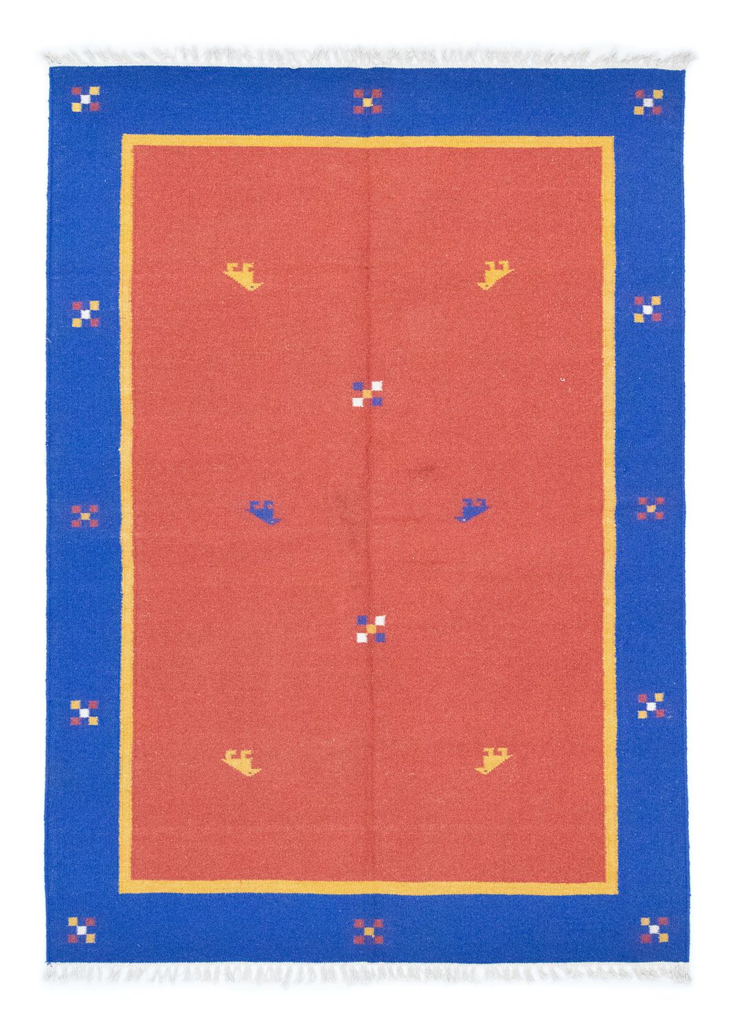 Alfombra Kelim - Tendencia - 200 x 140 cm - naranja