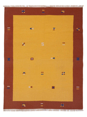 Kelim Teppich - Trendy - 240 x 170 cm - gold