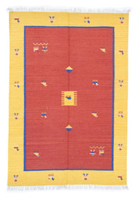 Alfombra Kelim - Tendencia - 200 x 140 cm - naranja