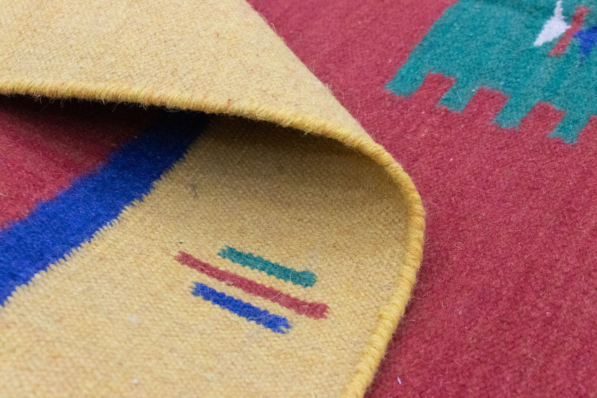 Alfombra Kelim - Tendencia - 200 x 140 cm - naranja