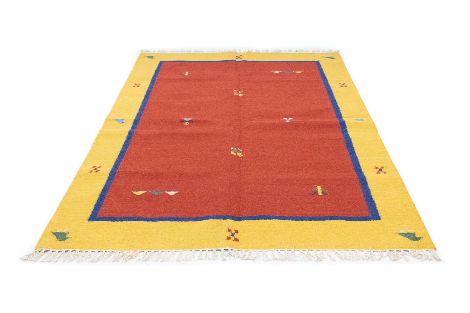 Alfombra Kelim - Tendencia - 200 x 140 cm - rojo