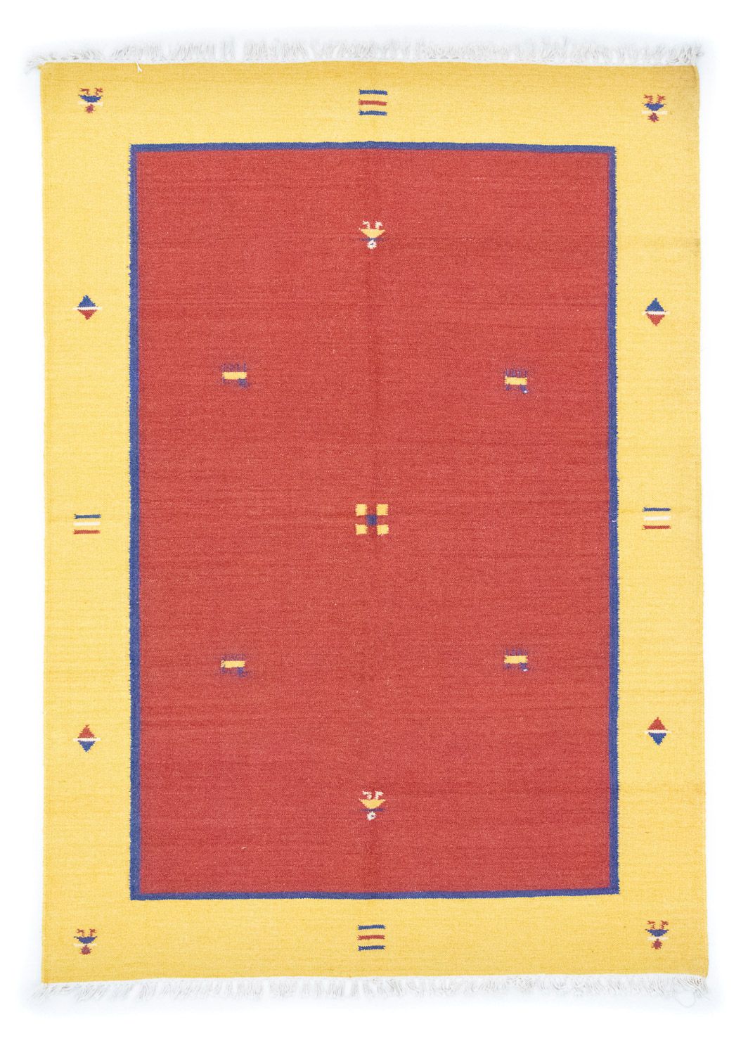 Alfombra Kelim - Tendencia - 200 x 140 cm - naranja