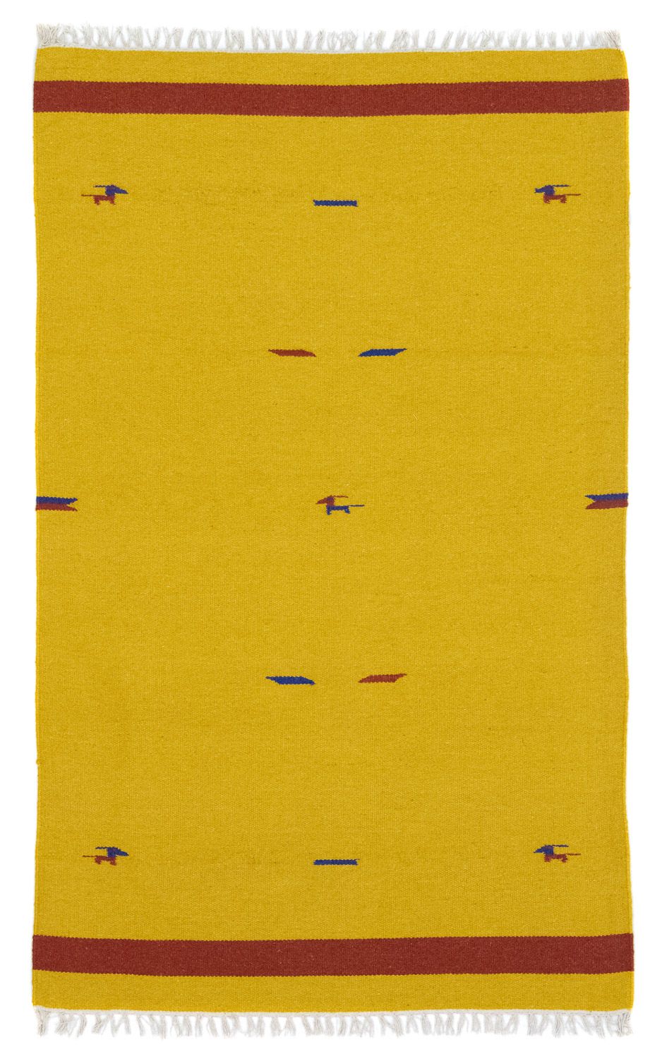 Alfombra Kelim - Tendencia - 180 x 120 cm - amarillo