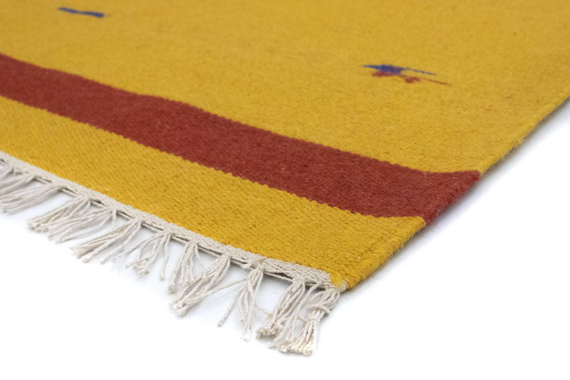 Alfombra Kelim - Tendencia - 180 x 120 cm - amarillo