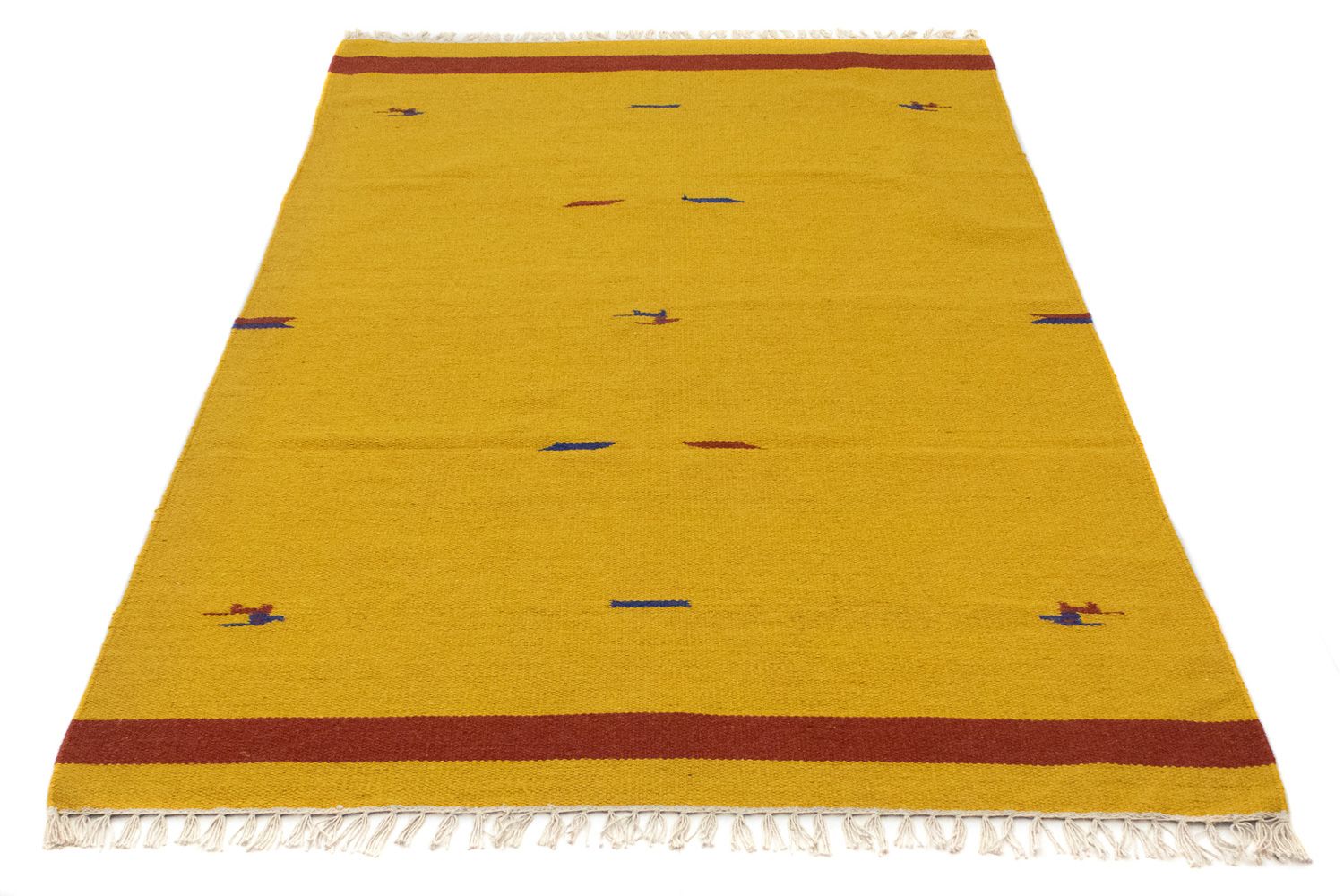 Alfombra Kelim - Tendencia - 180 x 120 cm - amarillo