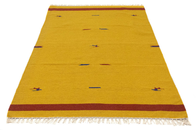 Alfombra Kelim - Tendencia - 180 x 120 cm - amarillo