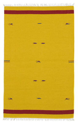 Alfombra Kelim - Tendencia - 180 x 120 cm - amarillo