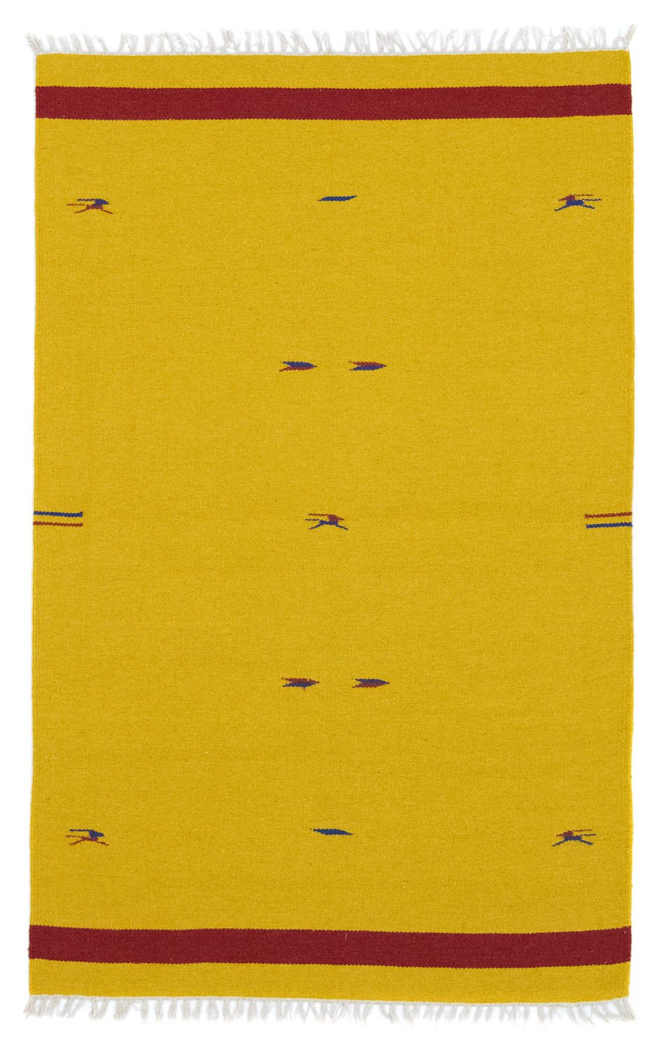 Alfombra Kelim - Tendencia - 180 x 120 cm - amarillo