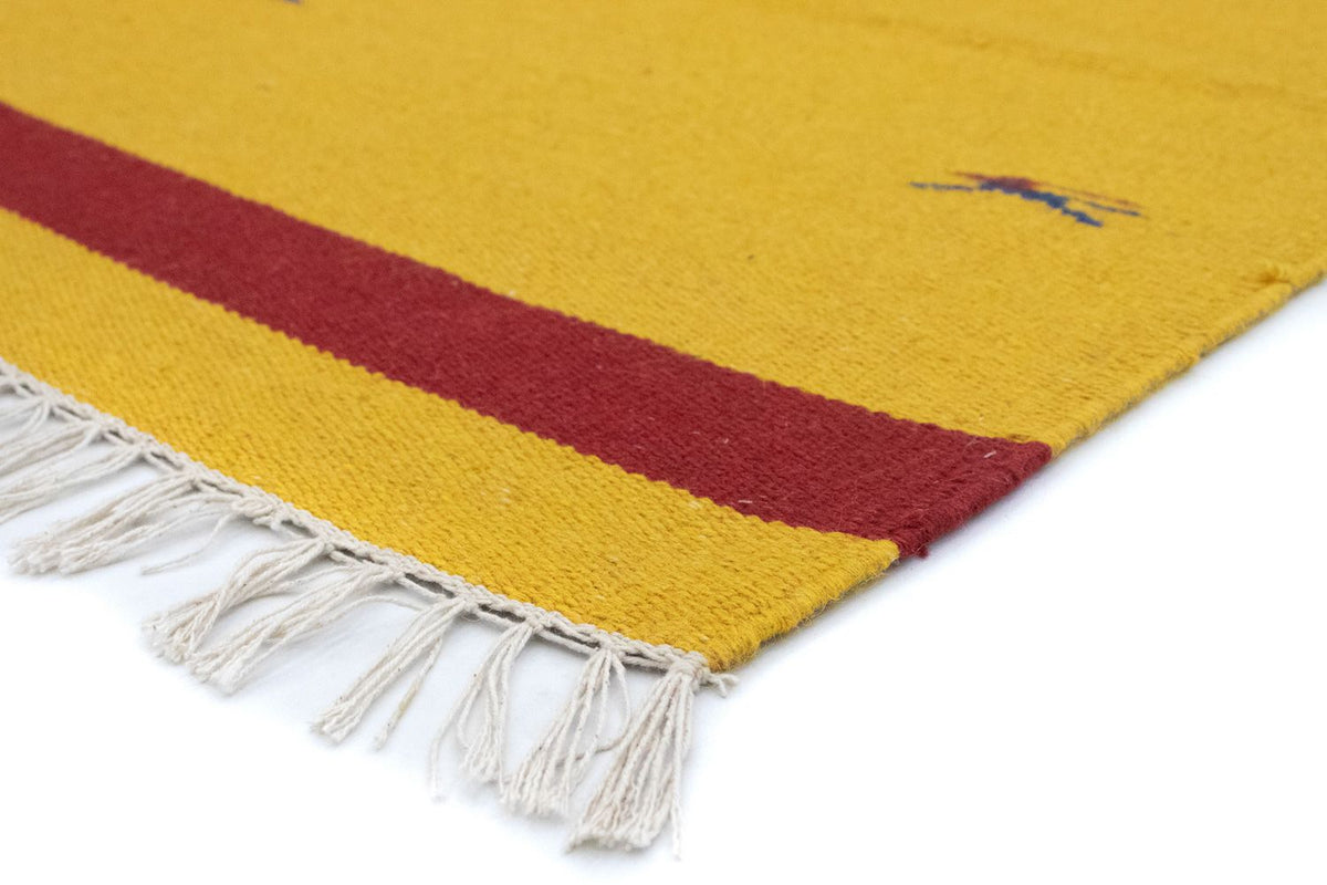 Alfombra Kelim - Tendencia - 180 x 120 cm - amarillo
