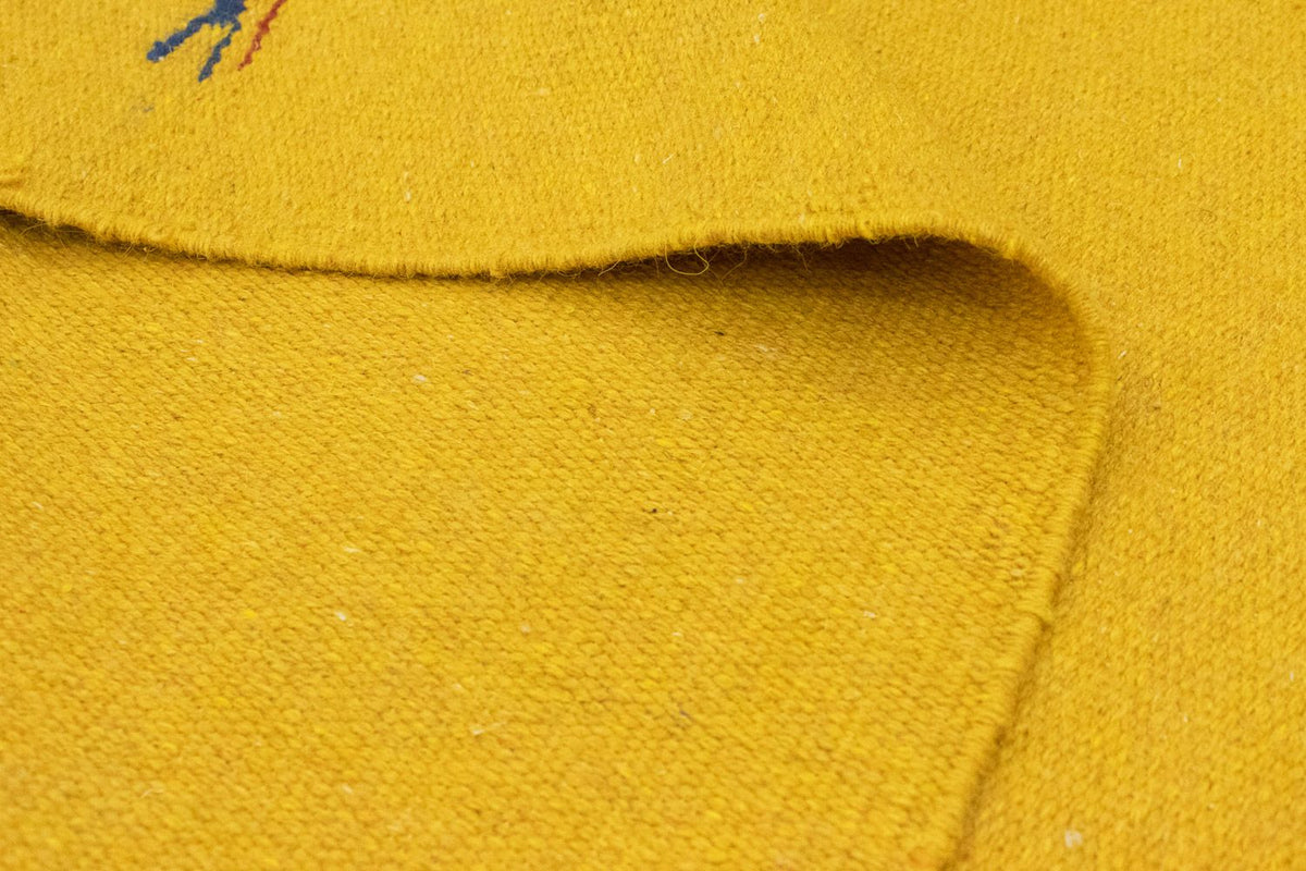 Alfombra Kelim - Tendencia - 180 x 120 cm - amarillo