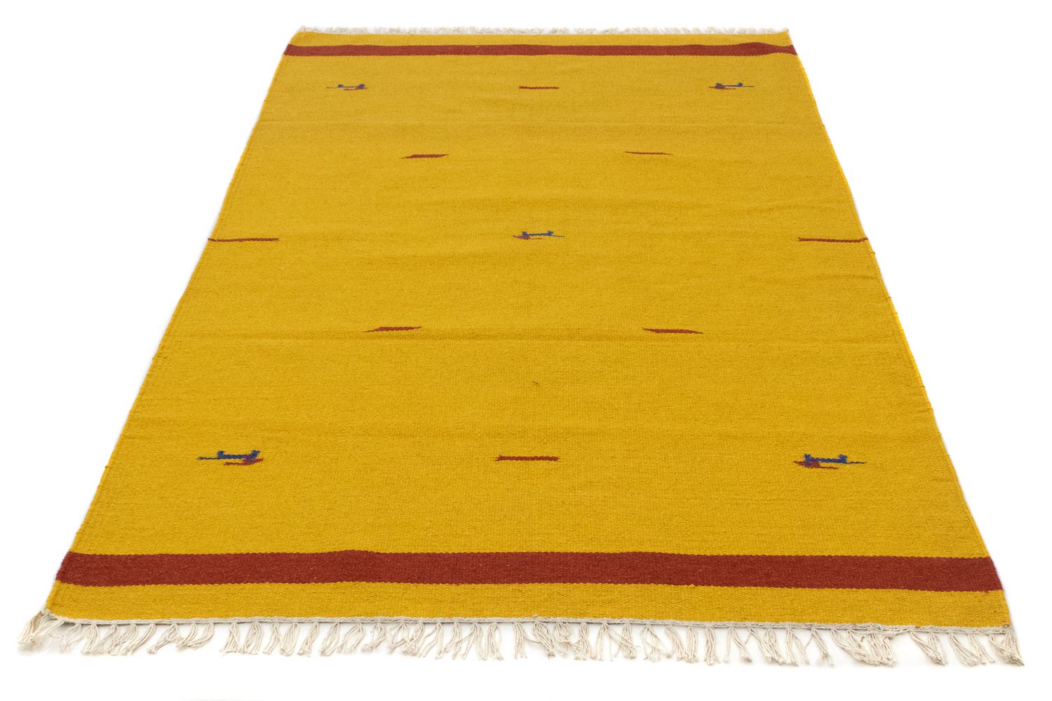 Alfombra Kelim - Tendencia - 180 x 120 cm - amarillo