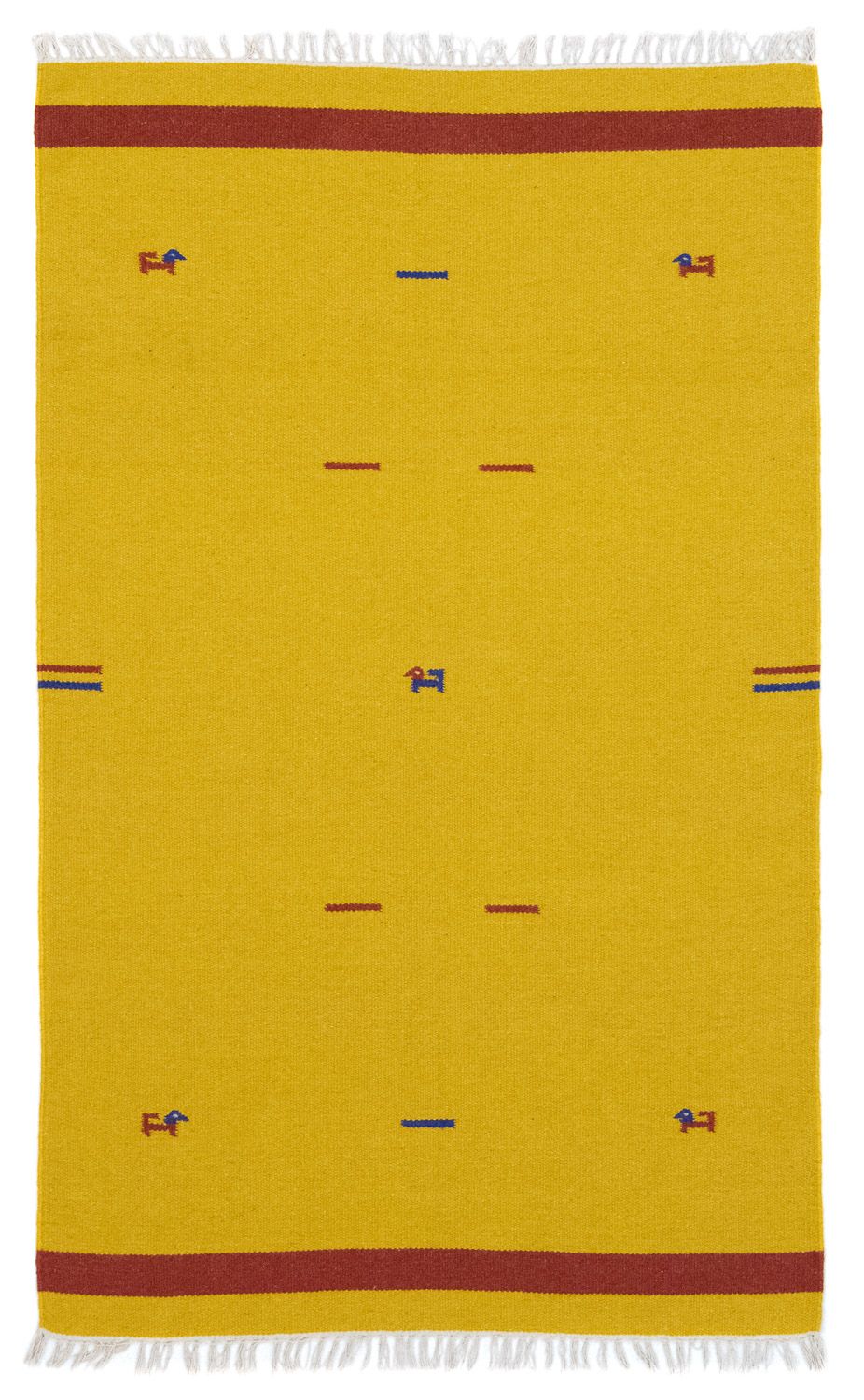 Alfombra Kelim - Tendencia - 180 x 120 cm - amarillo