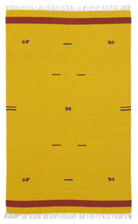 Alfombra Kelim - Tendencia - 180 x 120 cm - amarillo