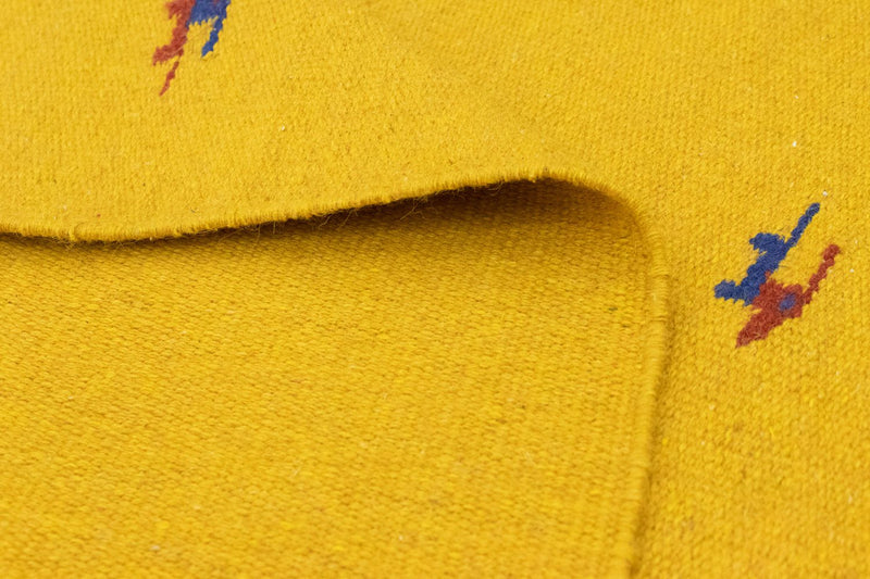 Alfombra Kelim - Tendencia - 180 x 120 cm - amarillo