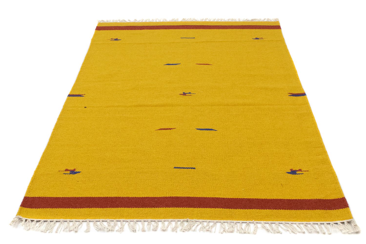 Alfombra Kelim - Tendencia - 180 x 120 cm - amarillo