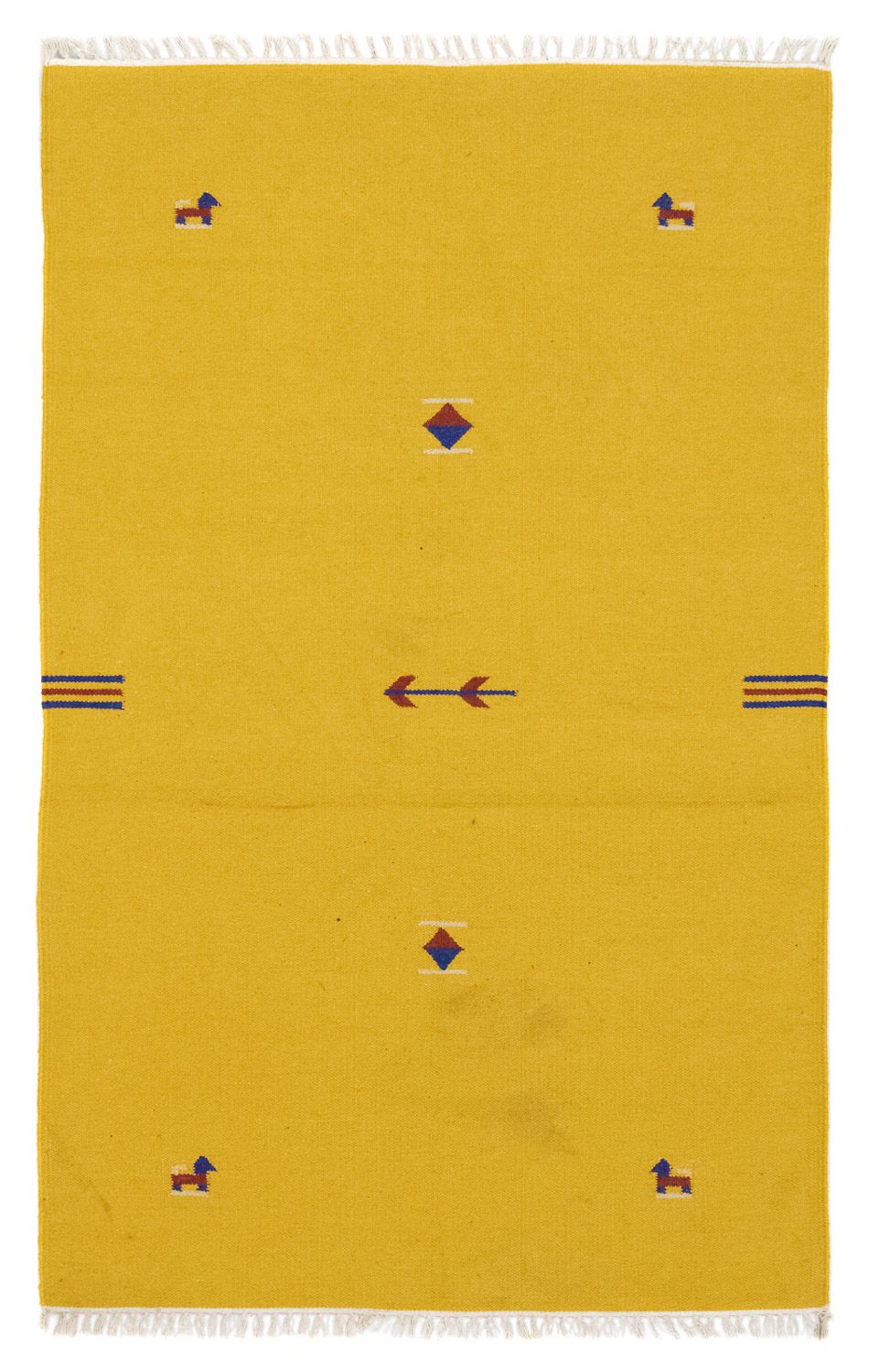 Alfombra Kelim - Tendencia - 180 x 120 cm - amarillo