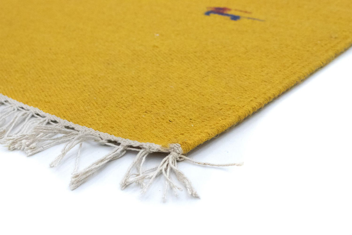 Alfombra Kelim - Tendencia - 180 x 120 cm - amarillo