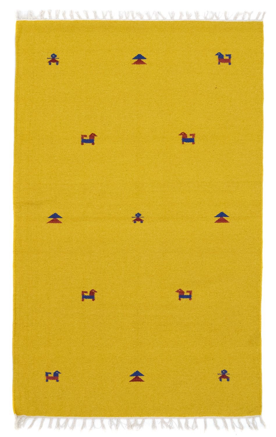 Alfombra Kelim - Tendencia - 180 x 120 cm - amarillo