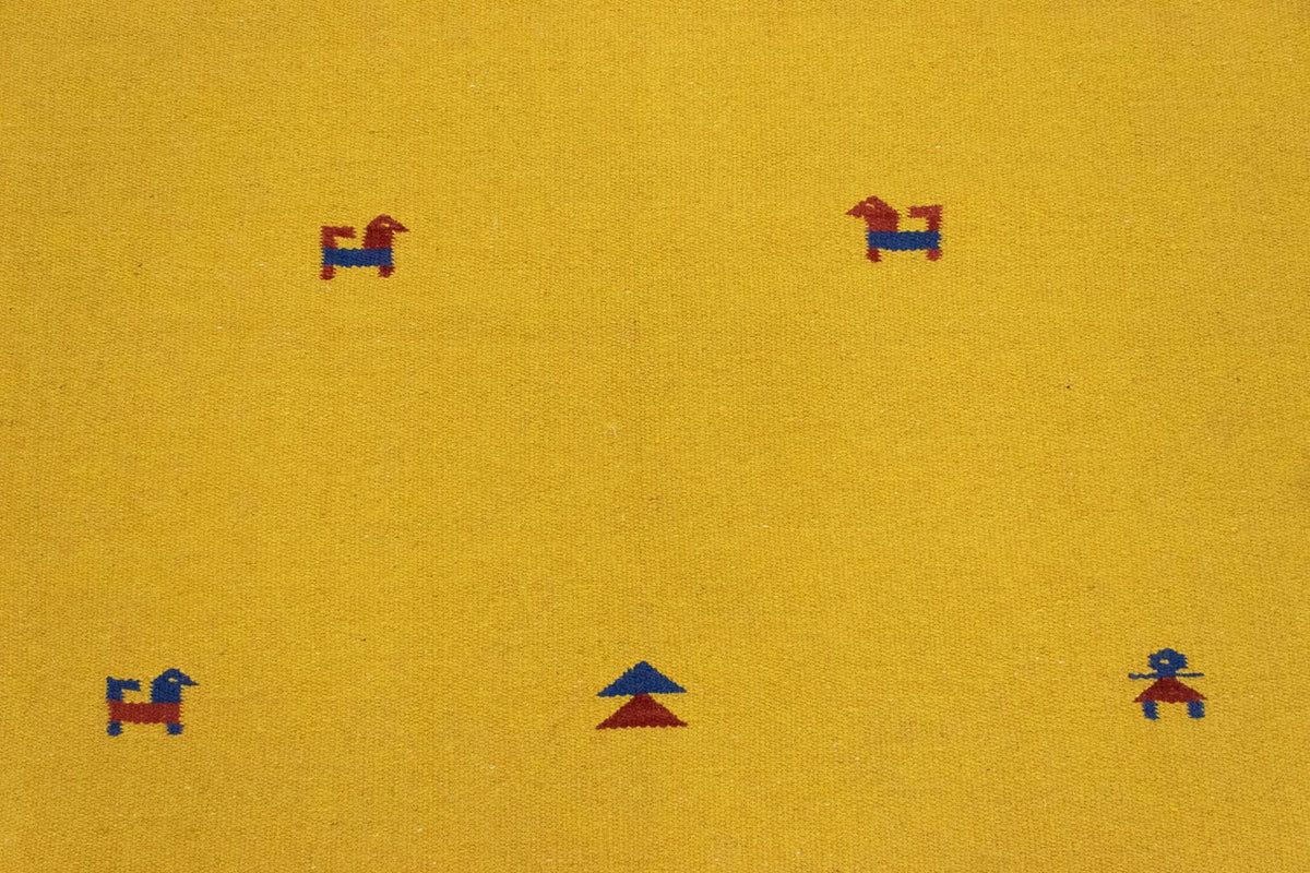 Alfombra Kelim - Tendencia - 180 x 120 cm - amarillo