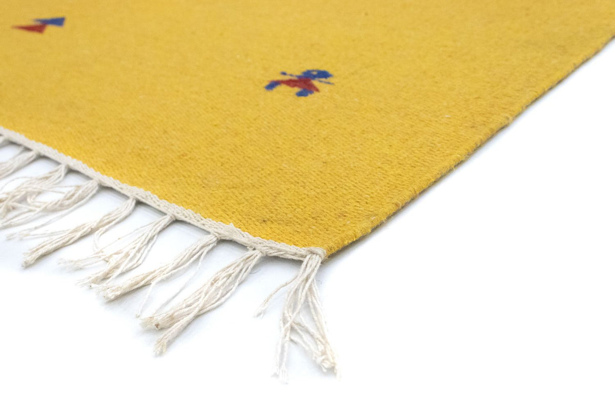 Alfombra Kelim - Tendencia - 180 x 120 cm - amarillo