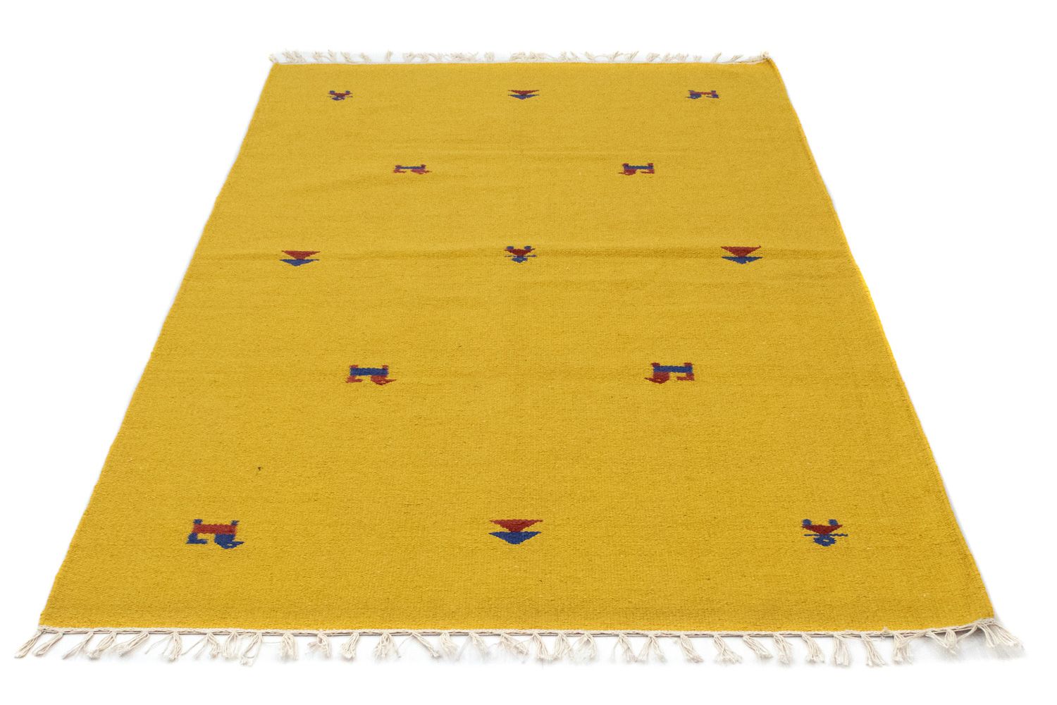 Alfombra Kelim - Tendencia - 180 x 120 cm - amarillo