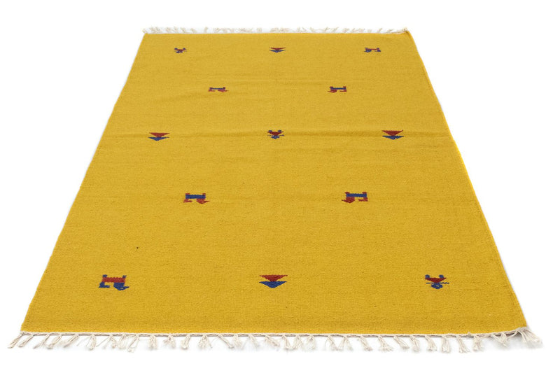 Alfombra Kelim - Tendencia - 180 x 120 cm - amarillo