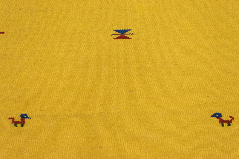Alfombra Kelim - Tendencia - 180 x 120 cm - amarillo