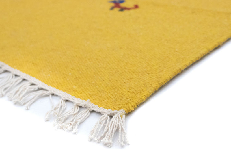 Alfombra Kelim - Tendencia - 180 x 120 cm - amarillo