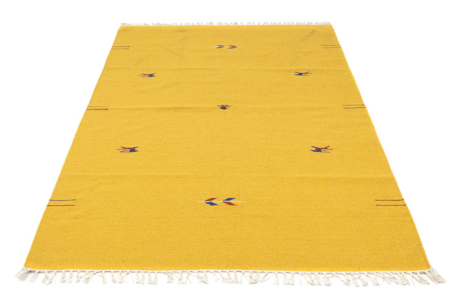 Alfombra Kelim - Tendencia - 180 x 120 cm - amarillo