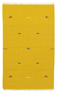 Alfombra Kelim - Tendencia - 180 x 120 cm - amarillo