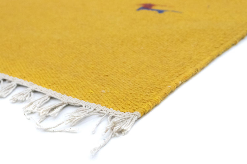 Alfombra Kelim - Tendencia - 180 x 120 cm - amarillo