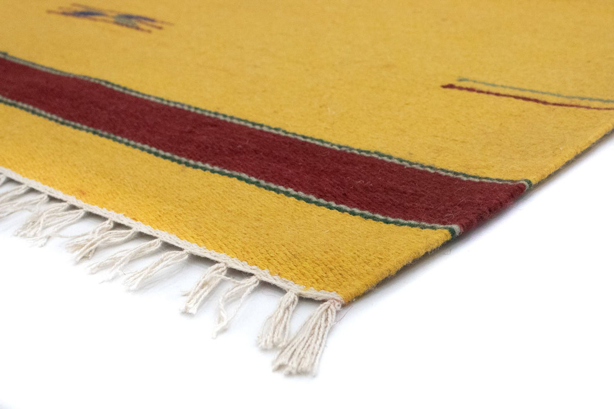 Alfombra Kelim - Tendencia - 180 x 120 cm - amarillo