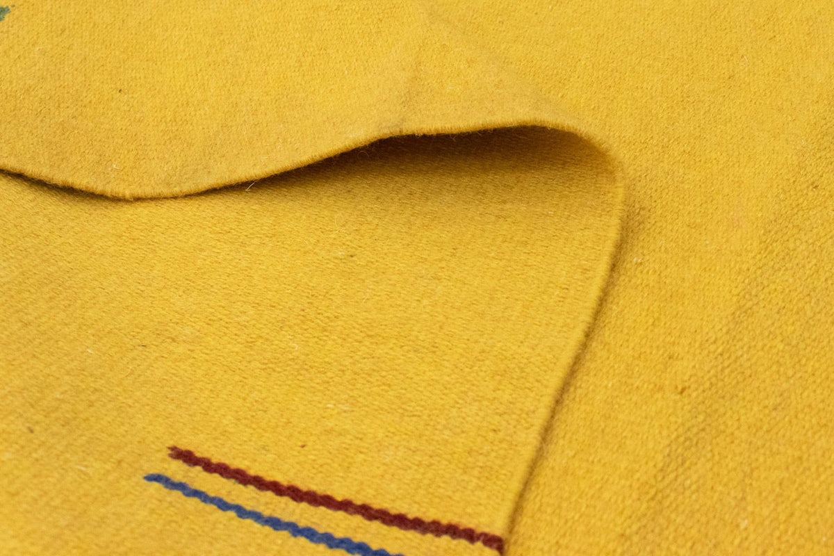 Alfombra Kelim - Tendencia - 180 x 120 cm - amarillo