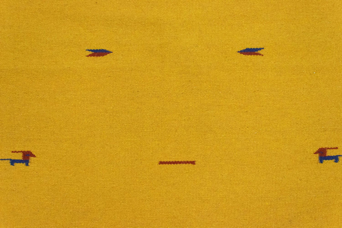 Alfombra Kelim - Tendencia - 180 x 120 cm - amarillo