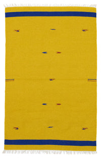 Alfombra Kelim - Tendencia - 180 x 120 cm - amarillo