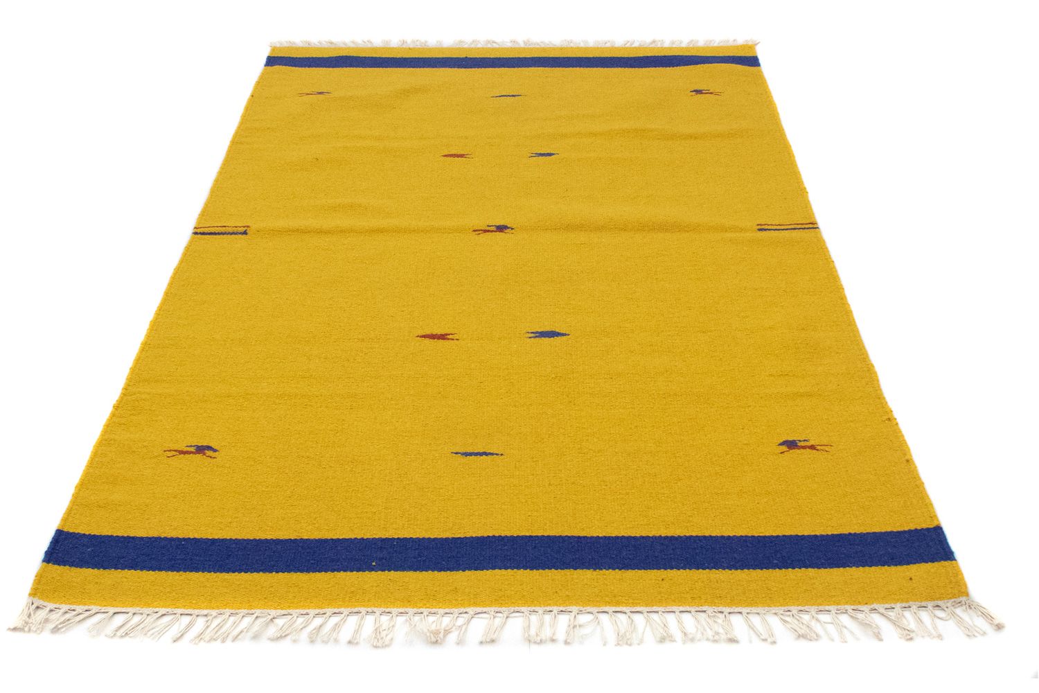 Alfombra Kelim - Tendencia - 180 x 120 cm - amarillo