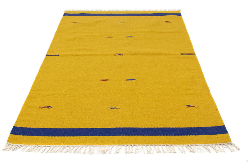 Alfombra Kelim - Tendencia - 180 x 120 cm - amarillo