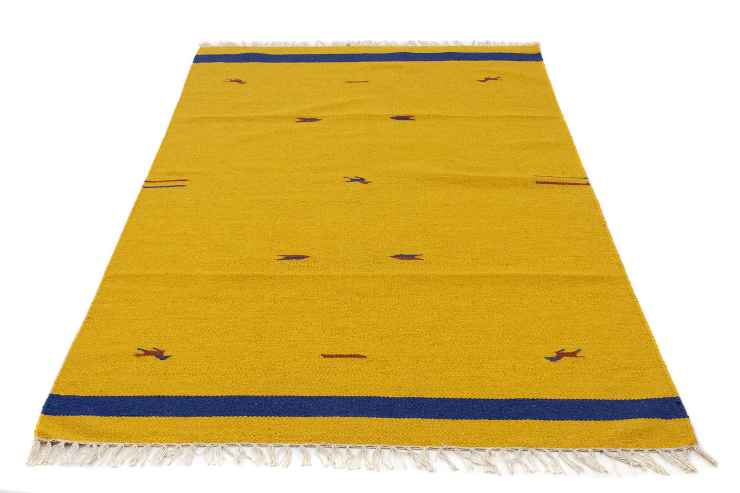 Alfombra Kelim - Tendencia - 180 x 120 cm - amarillo
