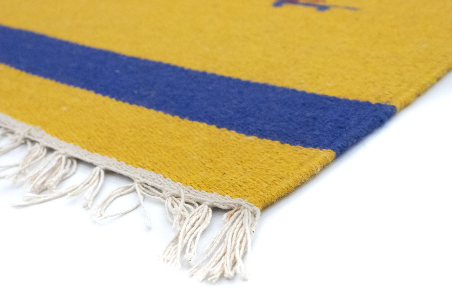Alfombra Kelim - Tendencia - 180 x 120 cm - amarillo