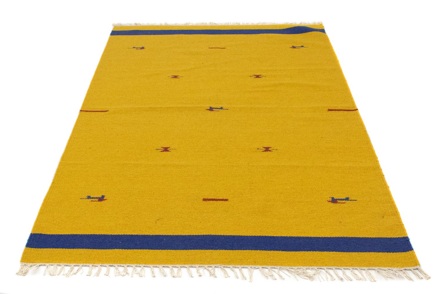 Alfombra Kelim - Tendencia - 180 x 120 cm - amarillo