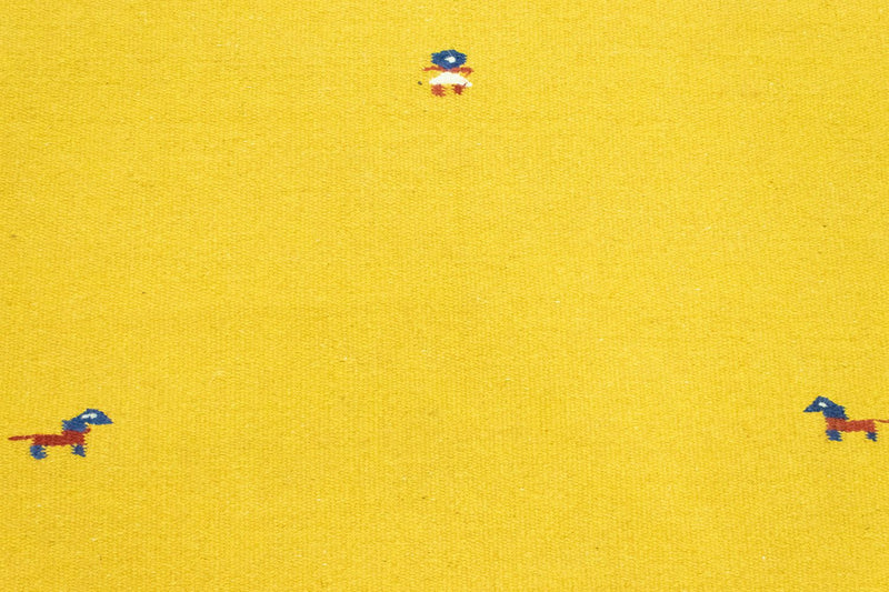 Alfombra Kelim - Tendencia - 180 x 120 cm - amarillo